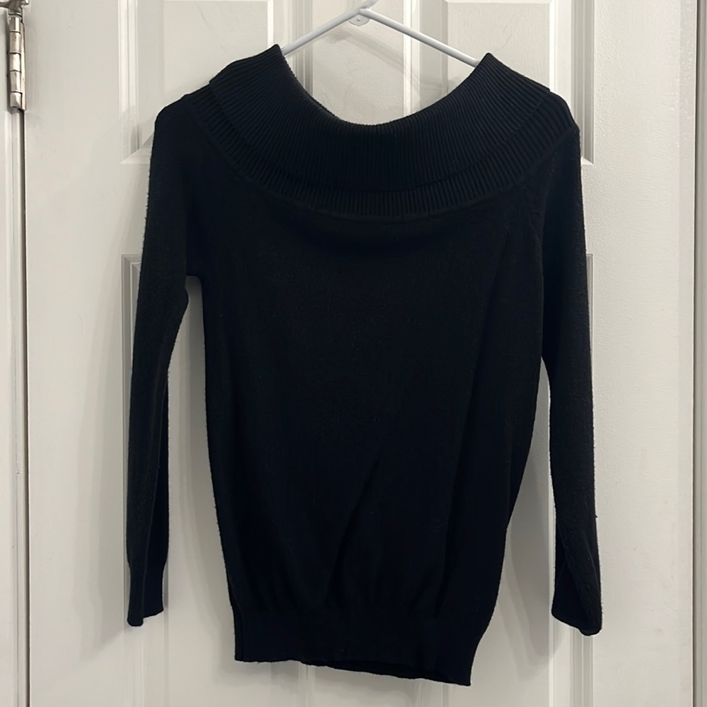 Lulu’s Black Off The Shoulder Sweater